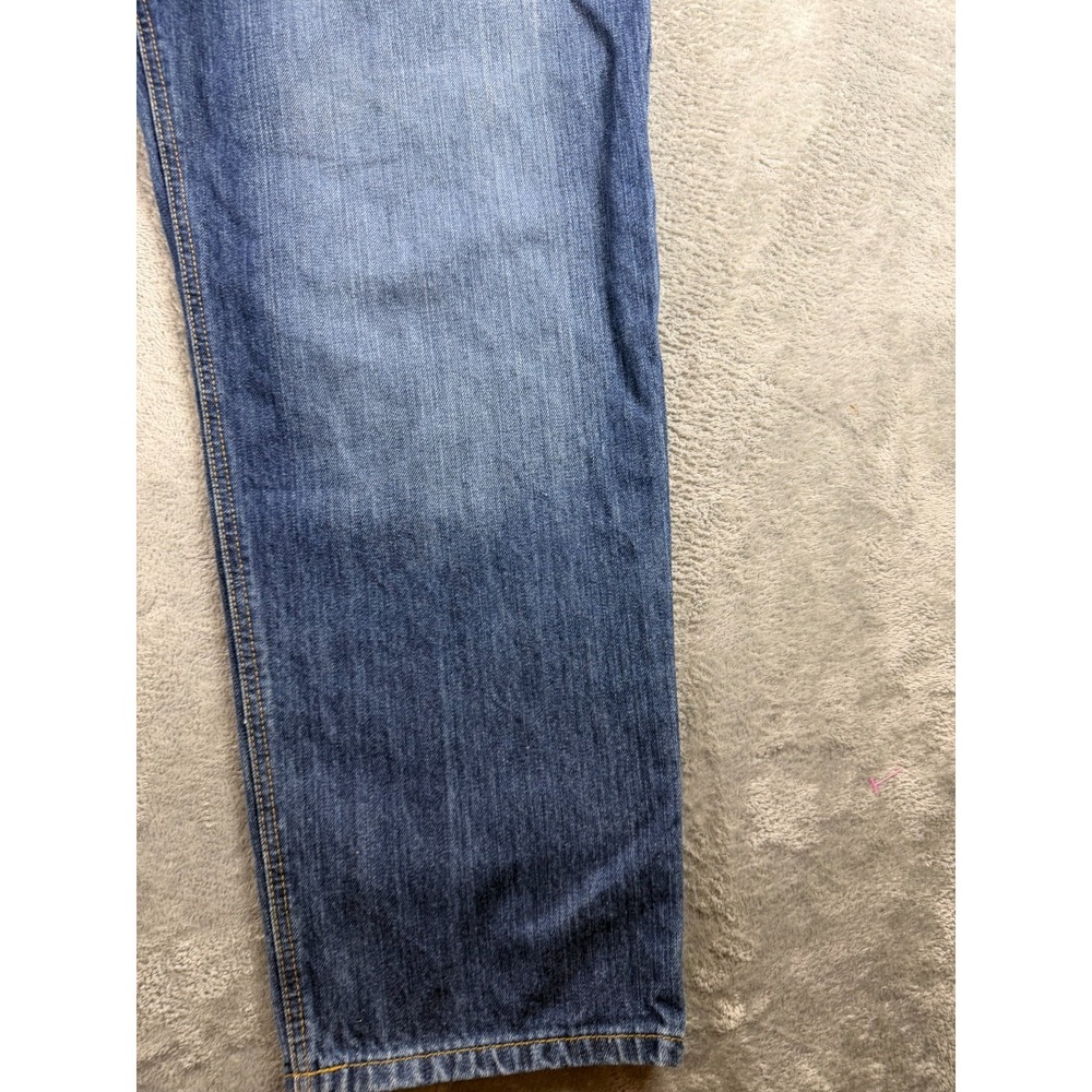 Cinch White Label Mens Relaxed Fit Straight Leg Blue Denim Jeans 38x32 Western - Picture 3 of 10
